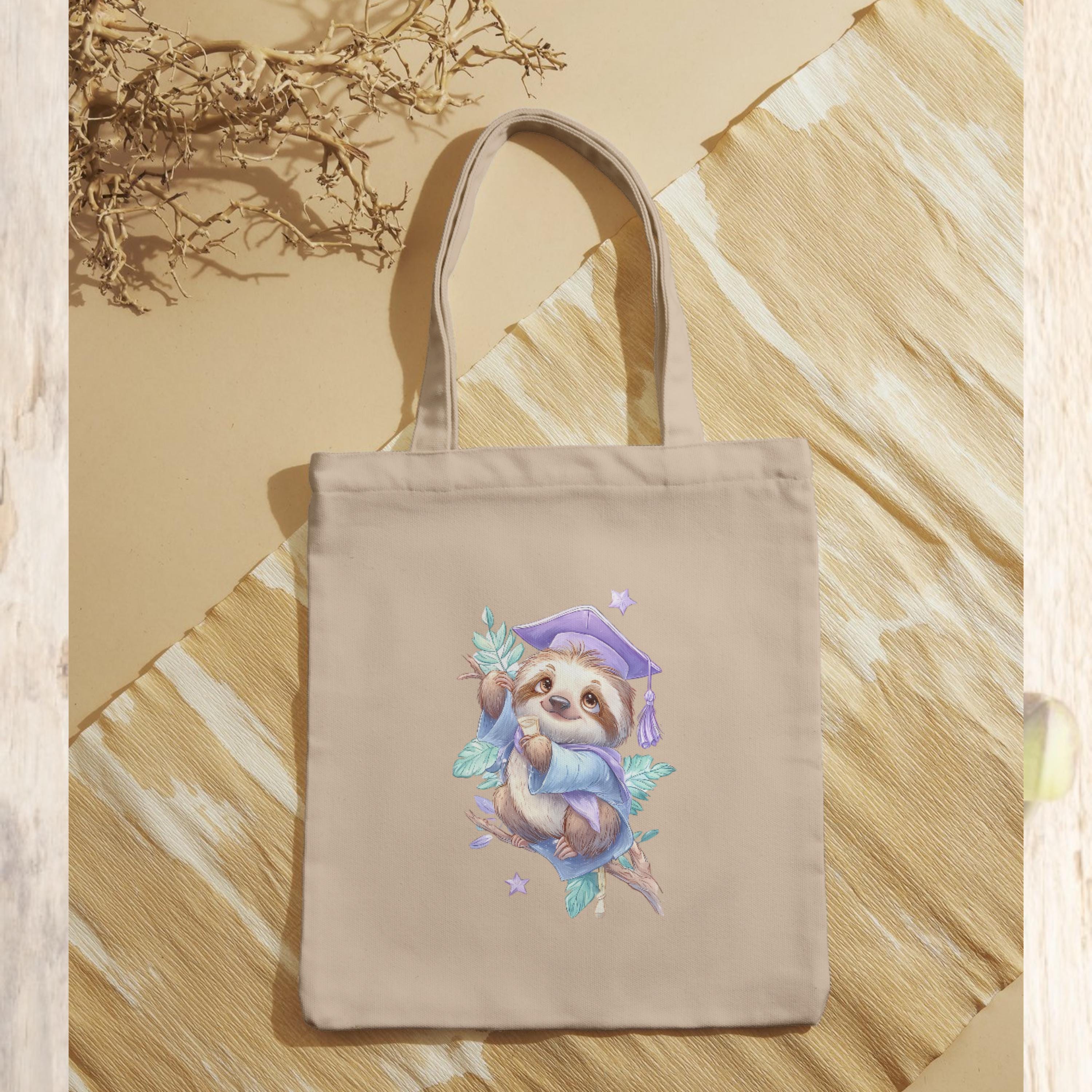 Sloth Graduation PNG Bundle, Watercolor Sloth Clipart, Cap & Gown ...