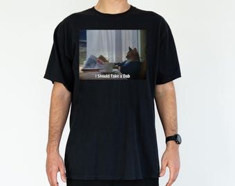 Camiseta con meme de gato "Take a Dab" - Comfort Colors Stoner Tee