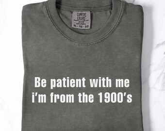 Camiseta retro vintage con humor para millennials, divertida camiseta nostálgica de los años 1900, regalo