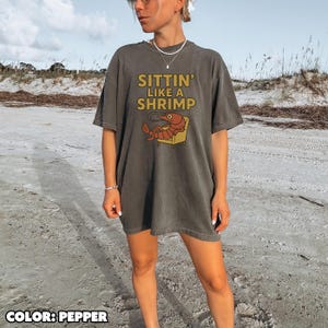 Funny Shrimp Meme T-Shirt, Comfy Black Cotton Tee