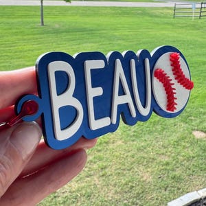 Porte-clés personnalisé pour sac de baseball