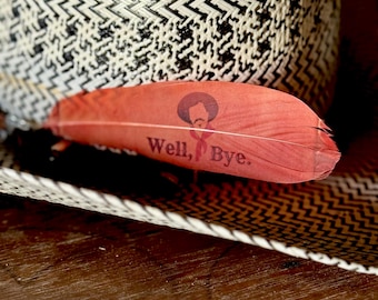 Well bye Hat Feather: Western Fashion Tombstone Style Cowgirl Cowboyhoed Accessoire: