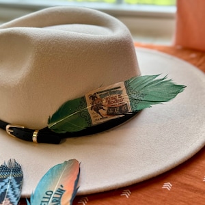 King of the Rodeo feather, Hat feather, Hat Accessories, Western Fashion, Cowgirl Hat Feather, Boho Hat Feather, Cowboy, Hat Decor