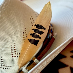 Tombstone Walking Shadow Hat Feather: Western Cowboy Hat Accessory