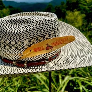 Well Sheeit Hat feather, Cowboy Hat Accessories, Western Fashion, western style, Cowgirl Hat Feather, Boho Hat Feather, rodeo feather