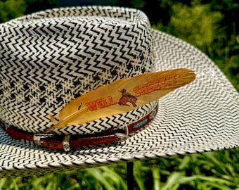 Piuma per cappello Well Sheeit: accessorio per cappello da cowboy/cowgirl western, rodeo