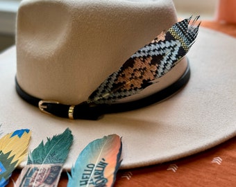 Night Weaver Hat Feather, Western Cowgirl Hoedaccessoire, Cowboymode