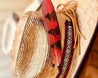 Riders in the Sky Hat Feather, Western Cowgirl Cowboy Hat Accessory