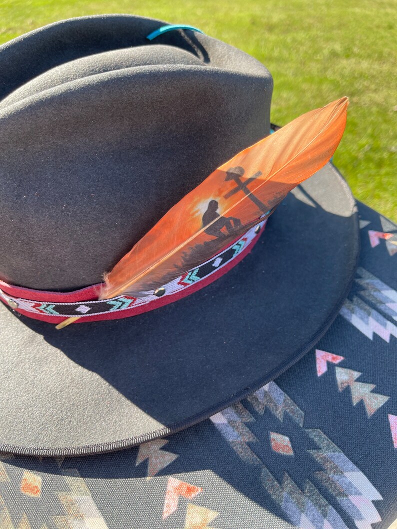 Cowboy Prayer Design 14, Hat Feather, Cowboy Hat Accessories, Western