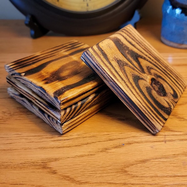 Reclaimed Barn Wood Drink Coasters