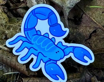 UV blue scorpion stickers!!