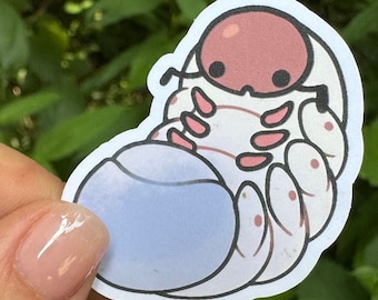 GRUB sticker!! cute baby beetle water resistant sticker
