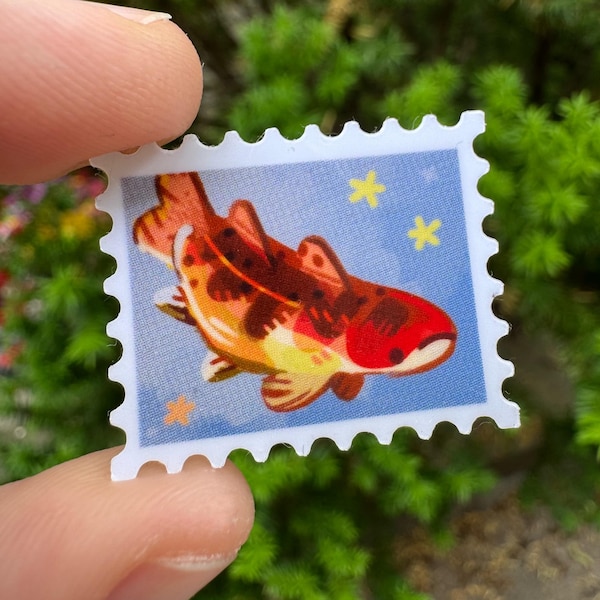 fishy stamp sticker!!