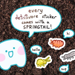 GRUB sticker!! cute baby beetle water resistant sticker image 6
