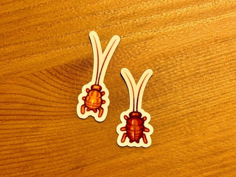 Tiny Baby Roach Stickers!! Cockroach Nymph (american & German) - Etsy