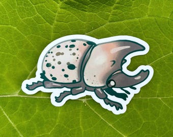 hercules beetle stickers!! (eastern hercules beetle!)