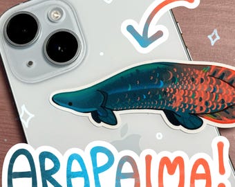 ARAPAIMA stickers!! freshwater fish sticker