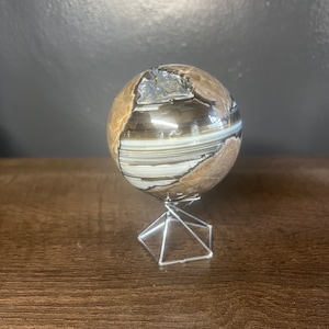 UV Reactive Volcano Agate Sphere