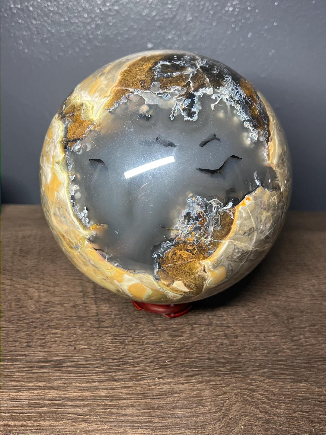 XL ボルケーノアゲート スフィア - Etsy 日本