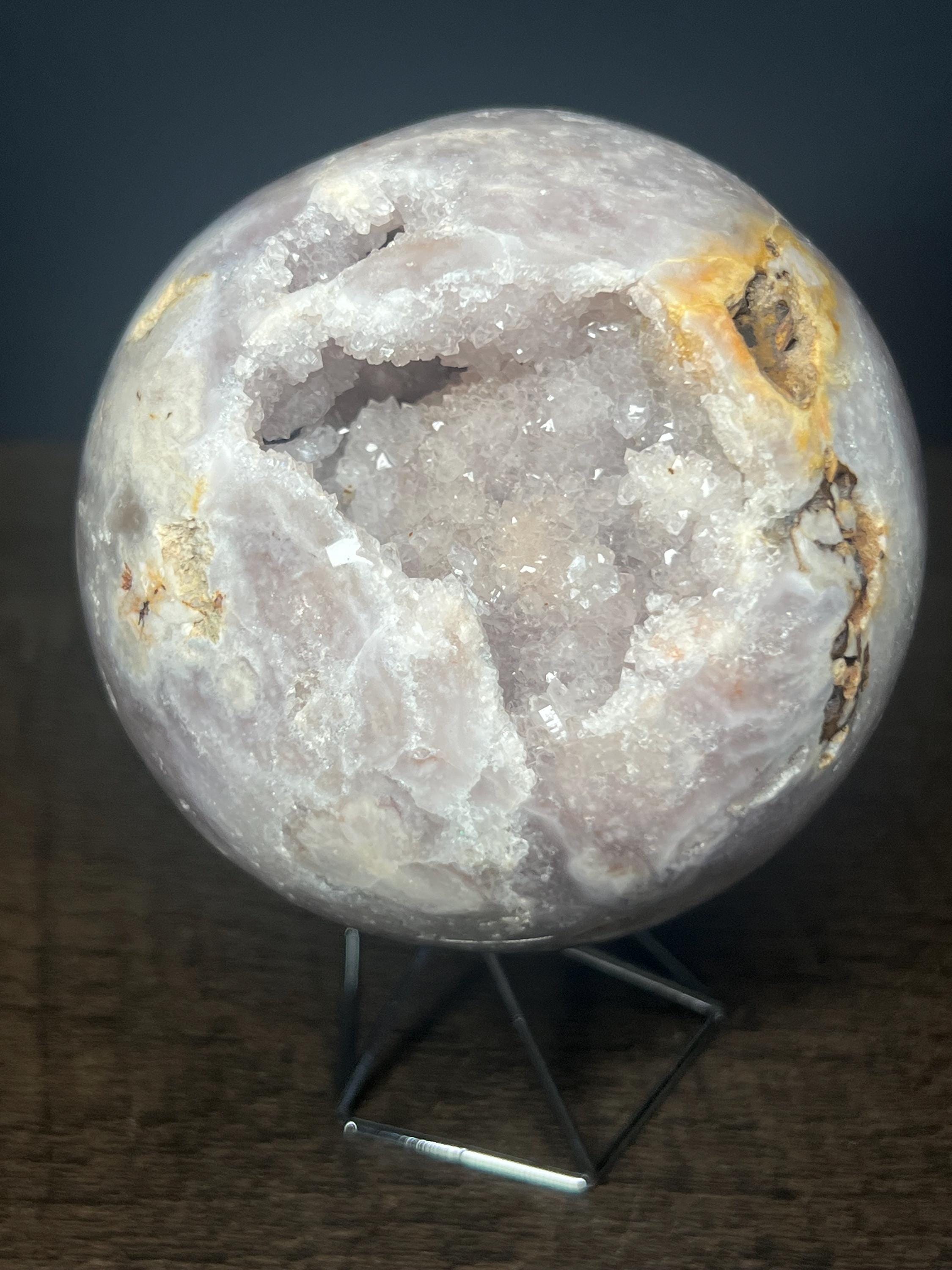 ドゥルージー ピンク アメジスト フラワー アゲート スフィア - Etsy 日本