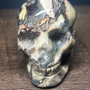 Volcano Agate Skull