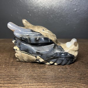 Volcano Agate Dragon Head