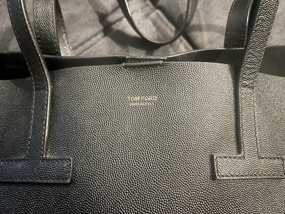 Tom Ford authentic tote bag in black leather - image 8