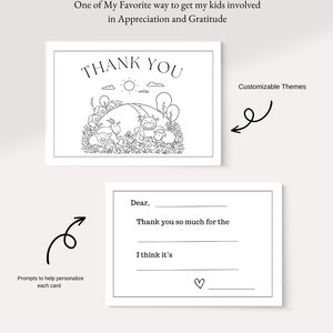 Printable Thank You Card, Farm Animal Thank You Card, Thank You Cards for Kids