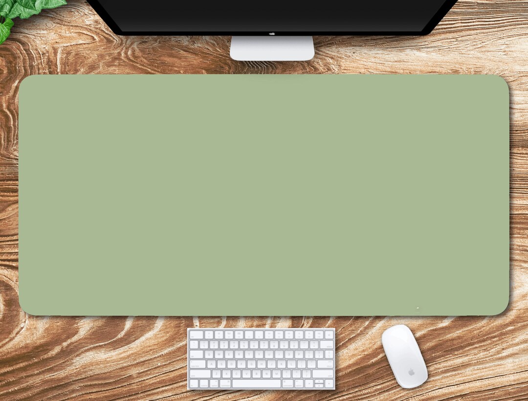 Sage Green Desk Mat Boho Aesthetic Minimalistic Mouse Pad Etsy Canada