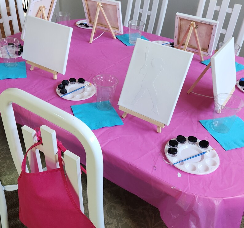 Kid's Paint Party Kits Set of 6 Paint and Peel Etsy