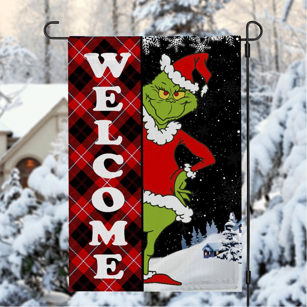 Discover Merry Grin Grin Christmas Garden Flag