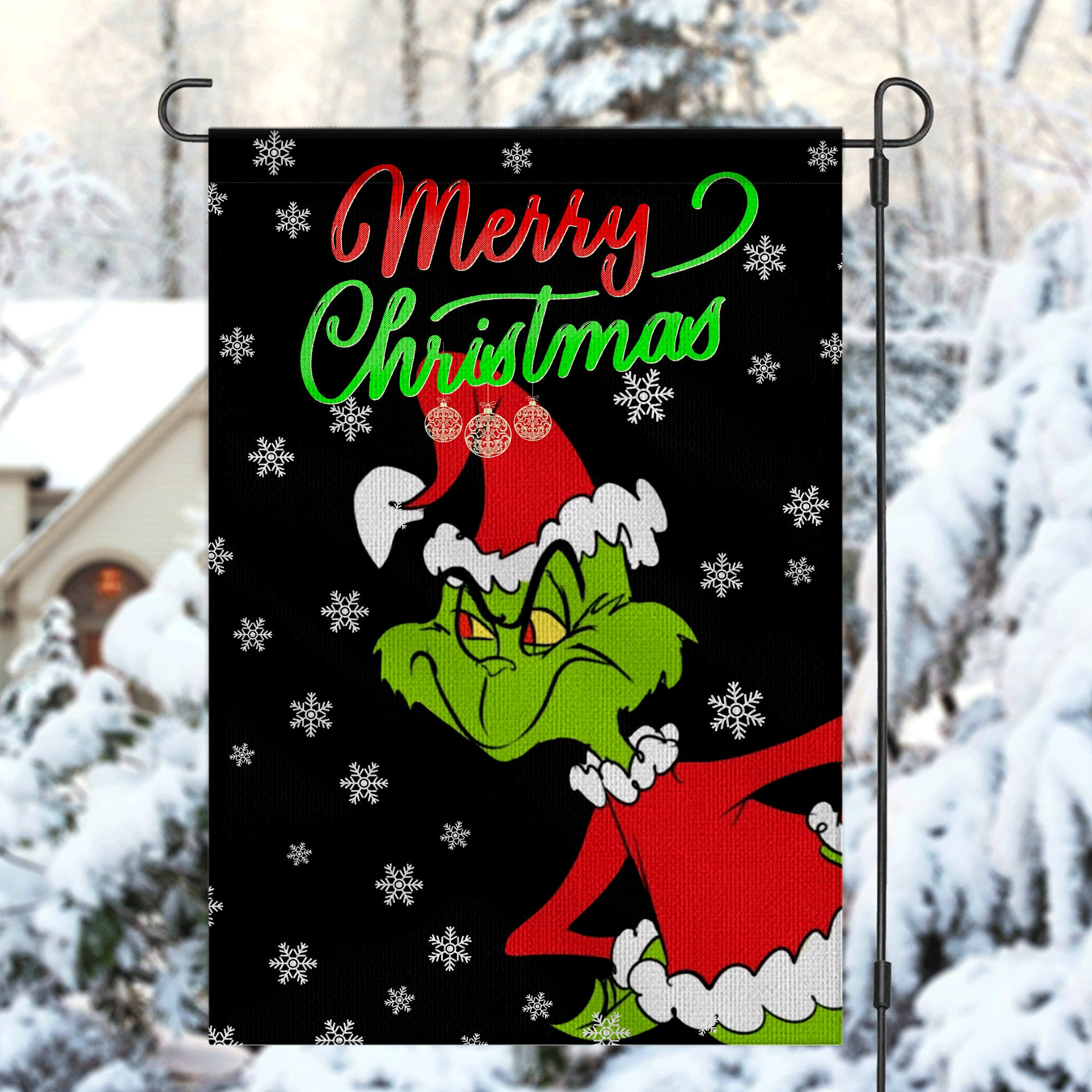 Discover Merry Grin Grin Christmas Garden Flag