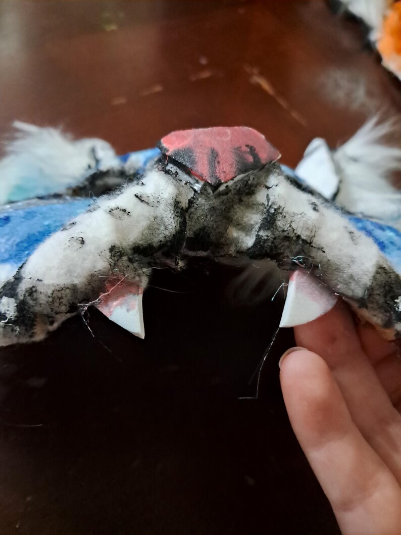 Blue Snow Leapord Therian Cat Mask Etsy