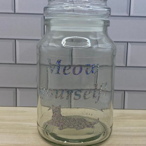 Cat Treat Jar - Meow yourself!