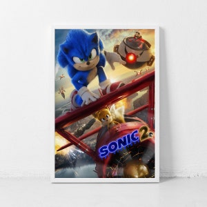 Sonic The Hedgehog 3 Movie Film Poster Decor - Angelicshirt