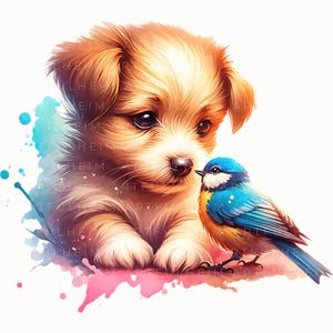 Cute Puppies Clipart high quality 300dpi png