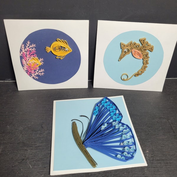 Quilled Seahorse Etsy