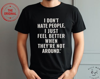 Camiseta divertida para introvertidos / Camiseta sarcástica anti-gente