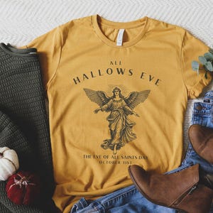 All Hallows Eve Shirt, Angel Shirt, Christian Halloween Shirt