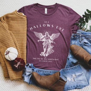 All Hallows Eve Shirt, Angel Shirt, Christian Halloween Shirt