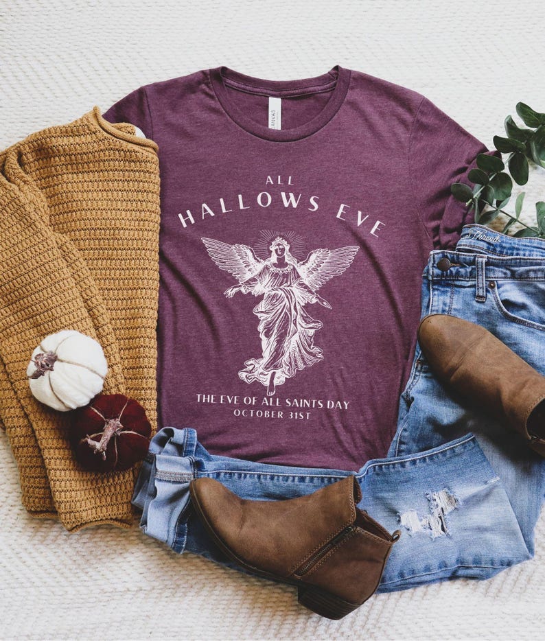 All Hallows Eve Shirt, Angel Shirt, Christian Halloween Shirt