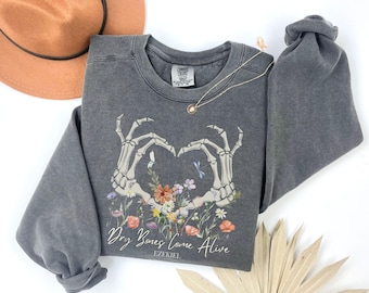 Dry Bones Christian Sweatshirt | Comfort Colors Halloween Apparel
