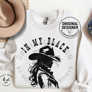 Black Cowgirl Sweatshirt|Melanin Cowgirls|African American Cowgirl Shirt|In My Black Cowgirl Era|Black Western Shirt|Black Rodeo|Black Owned