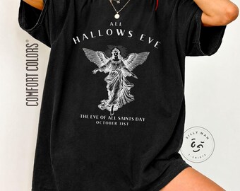 All Hallows Eve All Saints Day Catholic Shirt|Comfort Colors Christian Halloween Tee|Fall Faith Tshirt