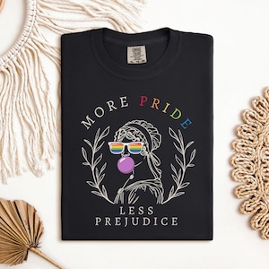 More Pride Less Prejudice Shirt|Pride Shirts|LGBTQ Shirt|Comfort Colors|Pride Ally TShirt|Pride Parade|Lesbian Shirt|Pride 2025