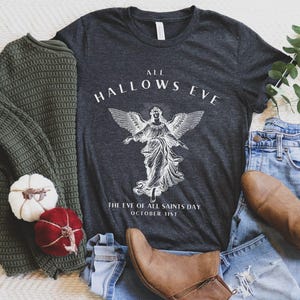 All Hallows Eve Shirt, Angel Shirt, Christian Halloween Shirt