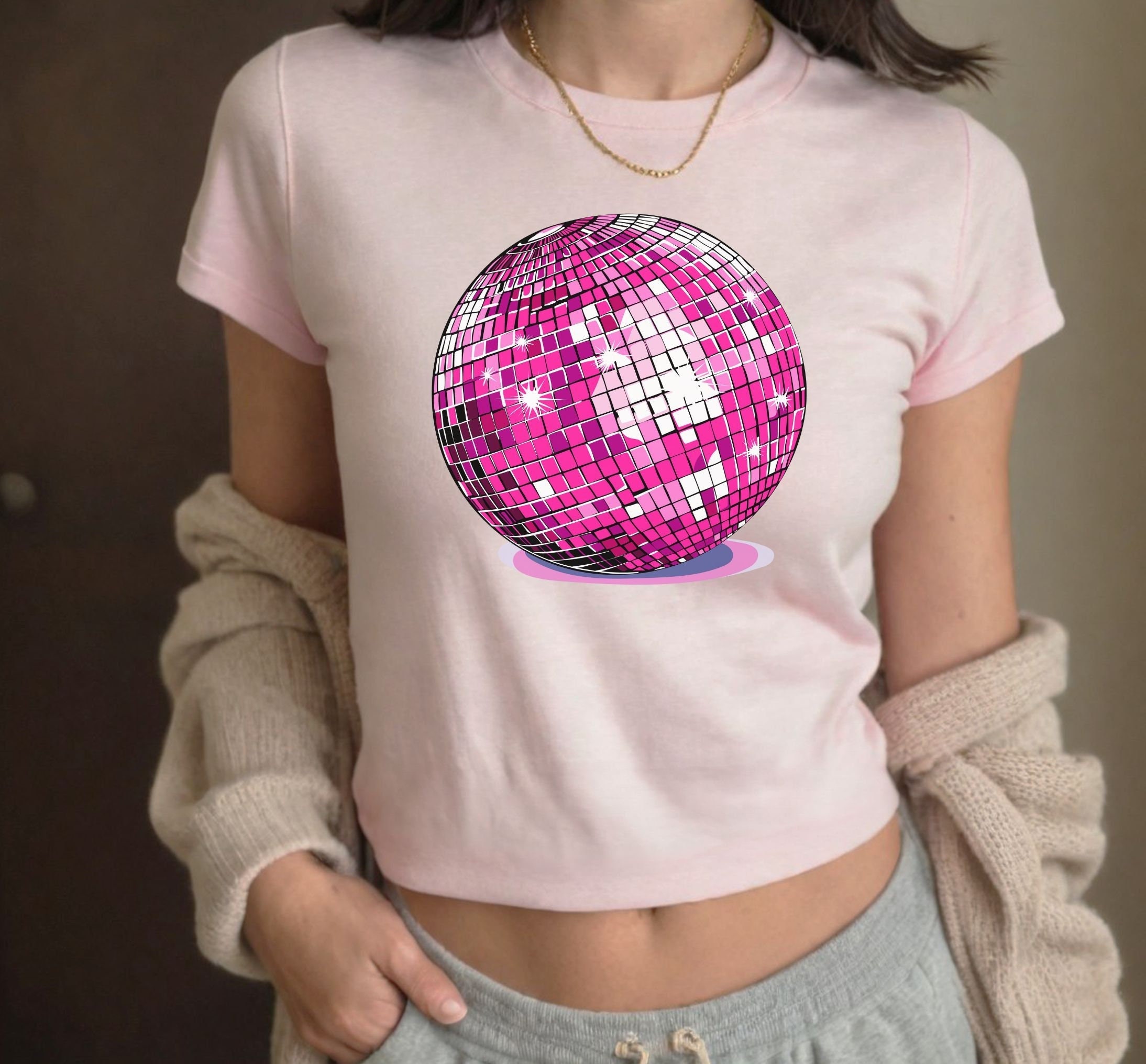 Mirrorball Baby Tee - Etsy