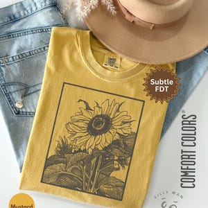 Fall Subtle Political Shirt|Comfort Colors FDT Sunflower Shirt|Subtle FDT Shirt|Protest Shirt|Resist Tee