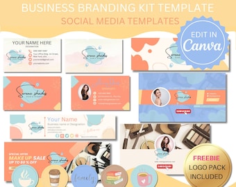 Canva Business Branding Kit: Logo & Social Media Templates