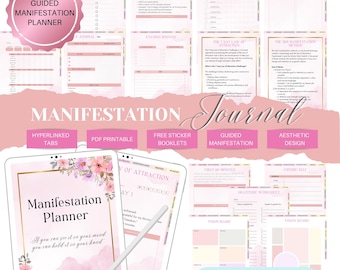 Digital Manifestation Journal: Law of Attraction Planner (PDF)